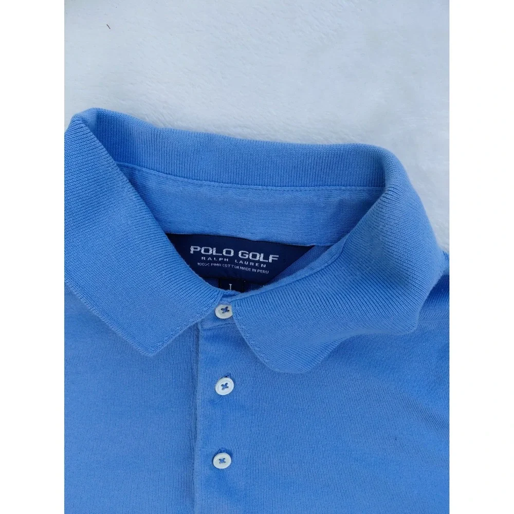 Polo Golf Ralph Lauren Polo Golf Shirt Men's Size Large Long Sleeve Blue